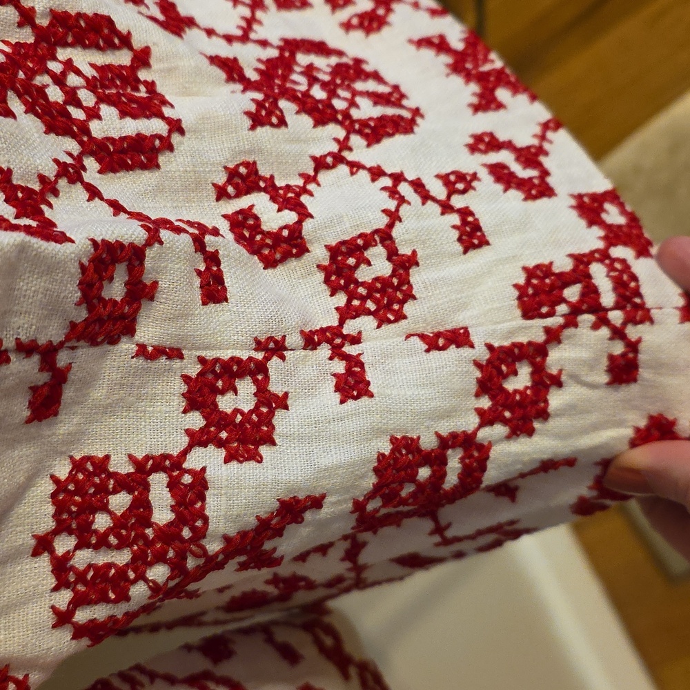 Tree Embroidered Fitted Linen Jacket - Picture 8 of 16